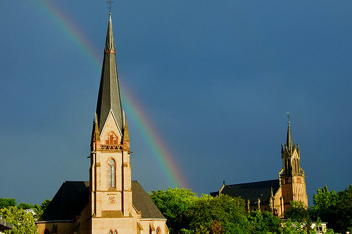 germany rainbow churches regenbogen saarland stmarienkirche christuskirche dudweiler