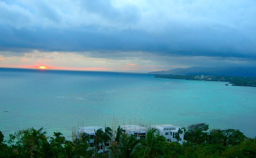 sunset beach sunrise asia philippines resort tropical boracay visayas aklan