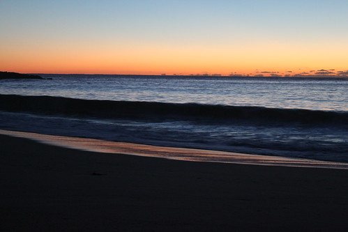 beach sunrise australia forster