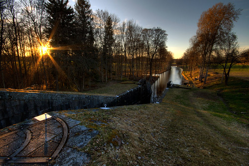 sunset canal gate sweden locks sverige hdr östergötland slussar kindakanal sigma1020mmf456exdchsm sturefors johanklovsjö hovetorp