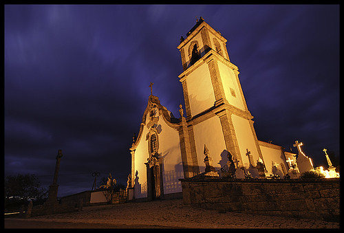 sky portugal church night guarda longexposition ilustrarportugal peradomoço