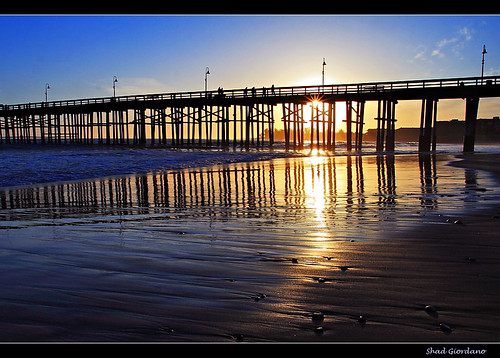 ocean california sunset sea beach water canon reflections pier sand waves ventura xti tamron1750 400d