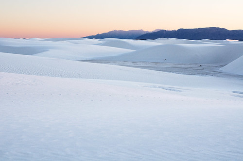 travel sunset white sand desert dunes gypsum