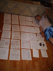 Home school worksheets, A week's worth of worksheets sent home in the Thur…
