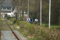 Fietsers op het Zwarte Pad in Amstelveen