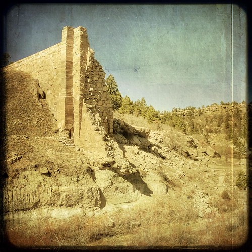 texture forest vintage square colorado flood dam pines faux layer castlewood castlewoodcanyon ttv sunwashed kartpostal runins