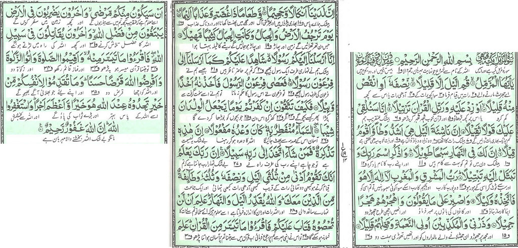 Surah Muzammil Ki Ayat No. 7