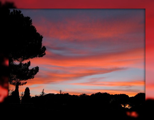 sunset red cloud rome roma church sunrise colorful colored rosso controtono