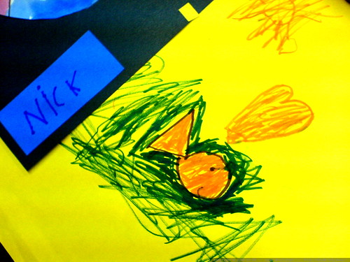 fish with a heart on it   drawn by nick   DSC02355
