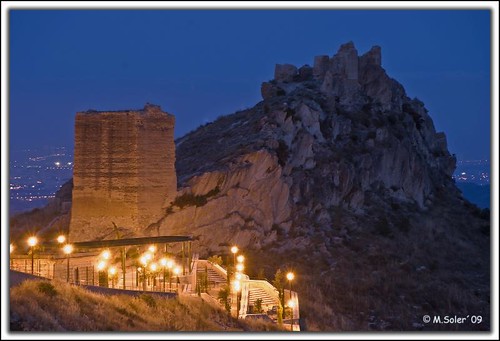 españa noche al spain el alicante jpg ocaso castillo comunidad valenciana anochecer anocheciendo alacant jijona xixona d80
