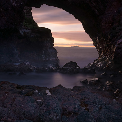 sunset sea seascape landscape scotland nikon dunbar dri bassrock eastlothian naturalarch d90 sigma1020 bw110nd 1galleries