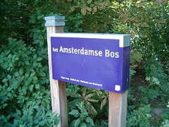 Bord Amsterdamse Bos