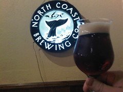 Dinner at North Coast Brewing in Ft. Bragg. Food average and pricey, beer superb. Love Old Stock Ale.