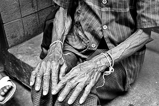 Elderly woman's hands - Bangkok, city of angels