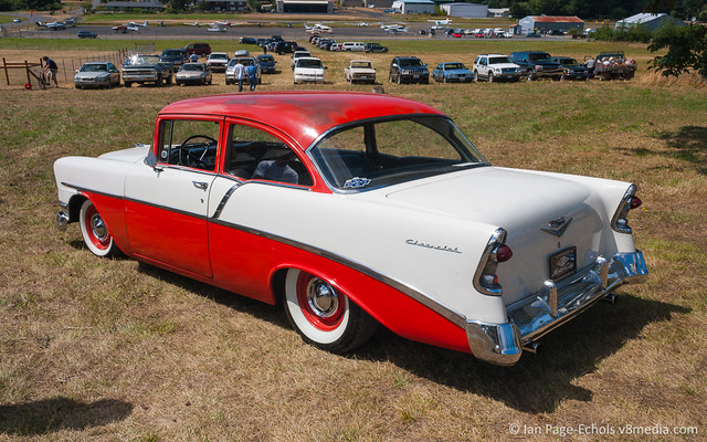 1956 Chevy rear angle