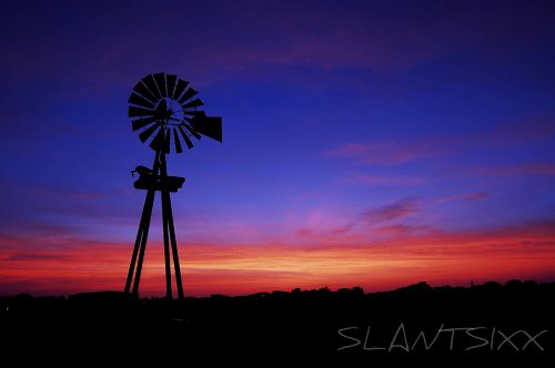 sunset windmill texas