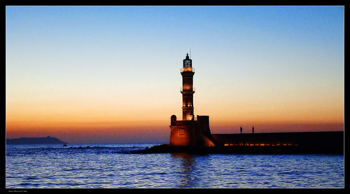 sunset sea lighthouse geotagged faro mare silhouettes creta greece grecia crete chania ellas abigfave platinumphoto rapis60 andrearapisarda geo:lat=35518151 geo:lon=24018323
