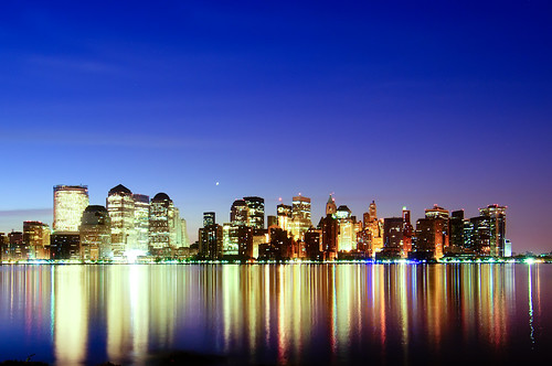 nyc newyorkcity longexposure newyork reflection night geotagged newjersey jerseycity hudsonriver hdr mudpig stevekelley