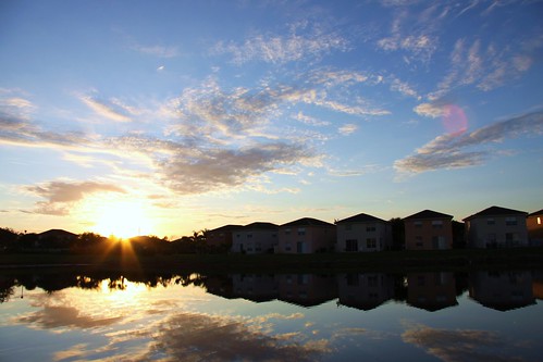 sky cloud sun lake reflection sunrise portofino