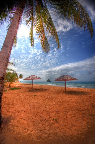 sea sky tree beach shade malaysia canopy jol pulautioman twop adiks flickrlovers