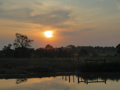 sunset sky sun reflection tree sol rural fence pond indiana orangecounty dschx1