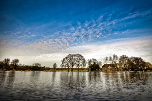 blue sky tree water amsterdam clouds reflections river landscape early spring skies thenetherlands clear 1020mm amstel amstelveen blueribbonwinner theperfectphotographer