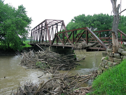 bridge river illinois historic bernadotte flooddebris spoonriver