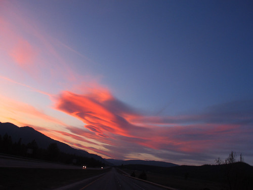 sunset clouds montana