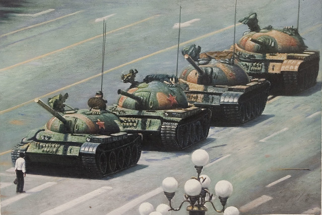 Tiananmen Square: Do you exclusively paint Thomas Kinkade paintings?