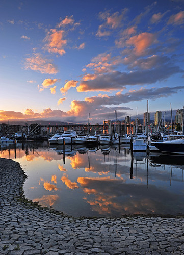 sunset vancouver marina harbour granvilleisland