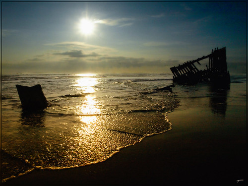 ocean sunset usa nature water shipwreck northamerica oregoncoast hdr peteriredale thechallengefactory
