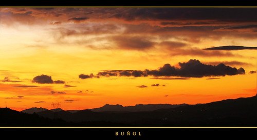sunset valencia sunrise landscape paisaje buñol bunyol