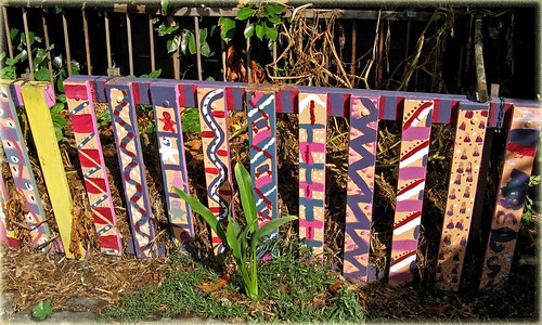 fence children colours painted australia victoria potatopatch nunawading opengardenscheme canona710 michelleolifentsgarden