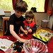 nick and sequoia building a new lego kit