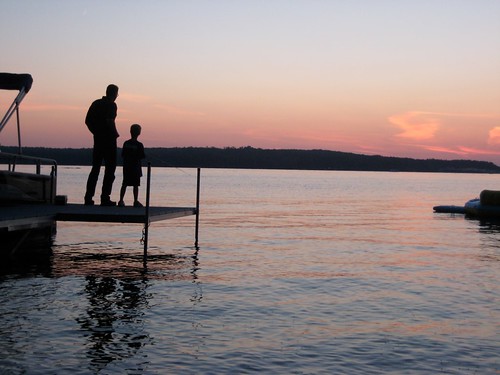 family sunset lake man beach minnesota fishing grand rapids littlekid pokegama