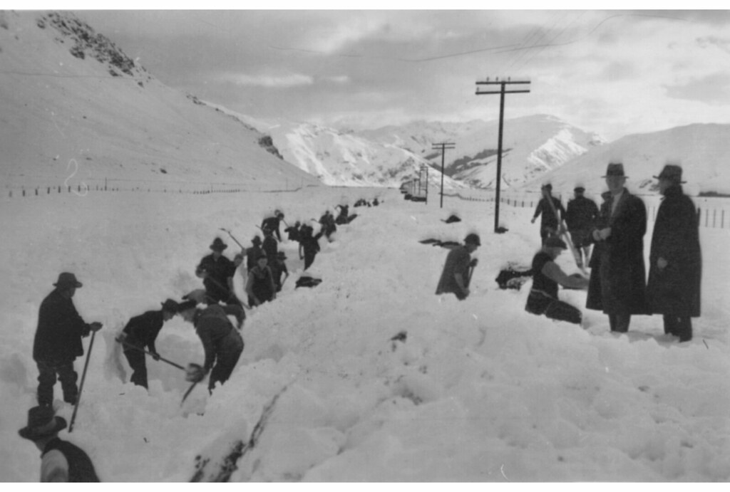 NZR Fairlight - Garston: Big snow of 1939