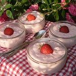 Erdbeer Marshmallow Mousse