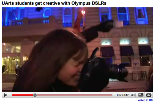 Example of the Olympus RC Wireless Flash system in action
