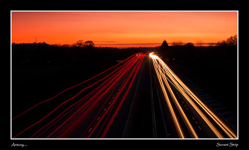 longexposure sunset wales geotagged motorway gloucestershire lighttrails 169 zuiko m50 sunsetstrip 918mm geo:lat=51995466 geo:lon=2318383