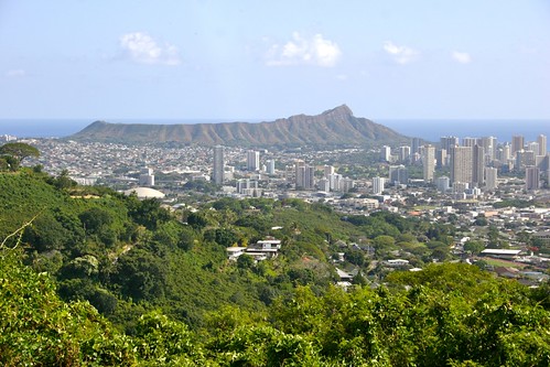hawaii scenery downtown view oahu diamondhead honolulu