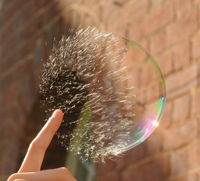 Popping Soap Bubble