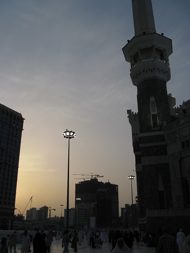 sunset lamp minaret mosque masjid مسجد masjidilharam