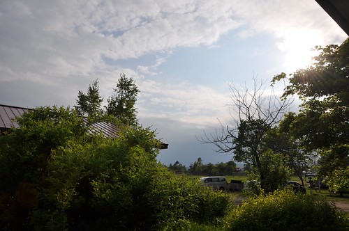park sky cloud sun sunlight japan golf bushes atsuma atuma