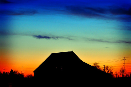 blue sunset red orange lomo country sillouette sudbury