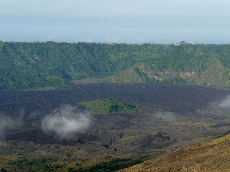Mount Batur, Bali - 22 remains of black lava, zoomed
