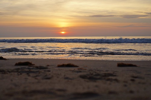 sunset sea seaweed beach water thailand sand asia december day cloudy sony alpha 2012 a65 totallythailand