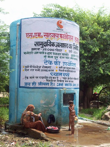 A community tank for water storage