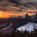 Sunset over Edmonton - 3
