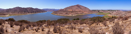 california sky panorama lake mountains field landscape desert sandiego dam dry reservoir trail land barren escondido lakehodges hugin em5 mzuiko12mmf20