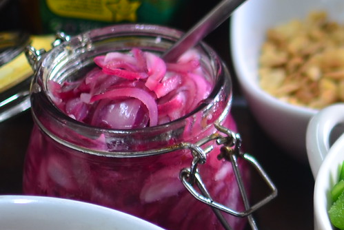 Lime and salt pickled onions